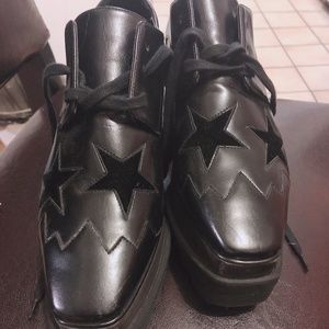 Stella McCartney Black Elyse Star Shoes